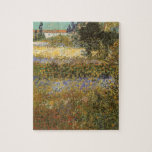 Vincent van Gogh - Flowering Garden Jigsaw Puzzle<br><div class="desc">Flowering Garden (1888) by Vincent van Gogh is a vintage Post Impressionism fine art floral landscape nature painting. A farm with garden in bloom with flowers in the spring. About the artist: Vincent Willem van Gogh (1853-1890) was a Post Impressionist painter whose work was most notable for its rough beauty,...</div>