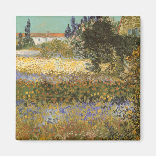 Vincent van Gogh - Flowering Garden Magnet