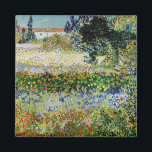 Vincent van Gogh - Flowering Garden Magnet<br><div class="desc">Flowering Garden - Vincent van Gogh,  Oil on Canvas,  1888,  Arles</div>