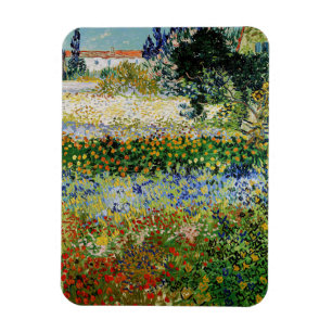 Vincent van Gogh - Flowering Garden Magnet