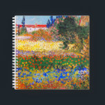 Vincent Van Gogh Flowering Garden Notebook<br><div class="desc">Notebook featuring Vincent van Gogh’s oil painting Flowering Garden (1853-1890). Flowers of magnificent colours—blue,  red,  yellow,  orange—decorate a dreamy garden. The best gift for lovers of Post-Impressionism and Dutch art collectors!</div>