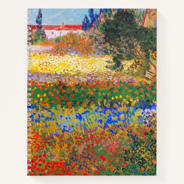 Vincent Van Gogh Flowering Garden Notebook (Front)