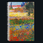 Vincent Van Gogh Flowering Garden Notebook<br><div class="desc">Notebook featuring Vincent van Gogh’s oil painting Flowering Garden (1853-1890). Flowers of magnificent colours—blue,  red,  yellow,  orange—decorate a dreamy garden. The best gift for lovers of Post-Impressionism and Dutch art collectors!</div>