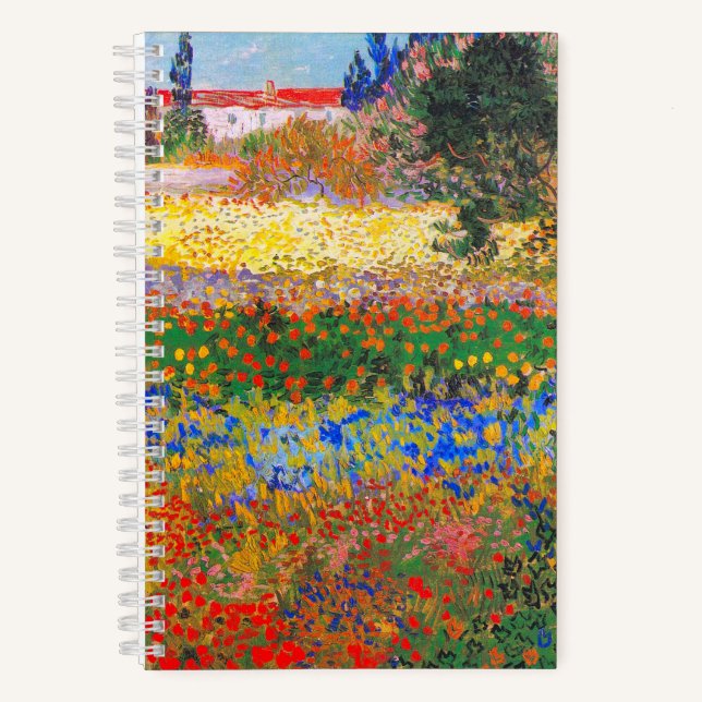 Vincent Van Gogh Flowering Garden Notebook (Front)