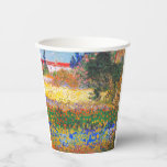 Vincent Van Gogh Flowering Garden Paper Cups<br><div class="desc">Paper Cups featuring Vincent van Gogh’s oil painting Flowering Garden (1853-1890). Flowers of magnificent colours—blue,  red,  yellow,  orange—decorate a dreamy garden. The best gift for lovers of Post-Impressionism and Dutch art collectors!</div>