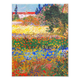 Vincent Van Gogh Flowering Garden Photo Print
