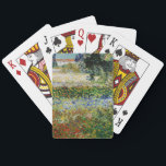 Vincent van Gogh - Flowering Garden Playing Cards<br><div class="desc">Flowering Garden - Vincent van Gogh,  Oil on Canvas,  1888,  Arles</div>