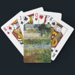 Vincent van Gogh - Flowering Garden Playing Cards<br><div class="desc">Flowering Garden - Vincent van Gogh,  Oil on Canvas,  1888,  Arles</div>
