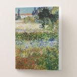 Vincent van Gogh - Flowering Garden Pocket Folder<br><div class="desc">Flowering Garden - Vincent van Gogh,  Oil on Canvas,  1888,  Arles</div>