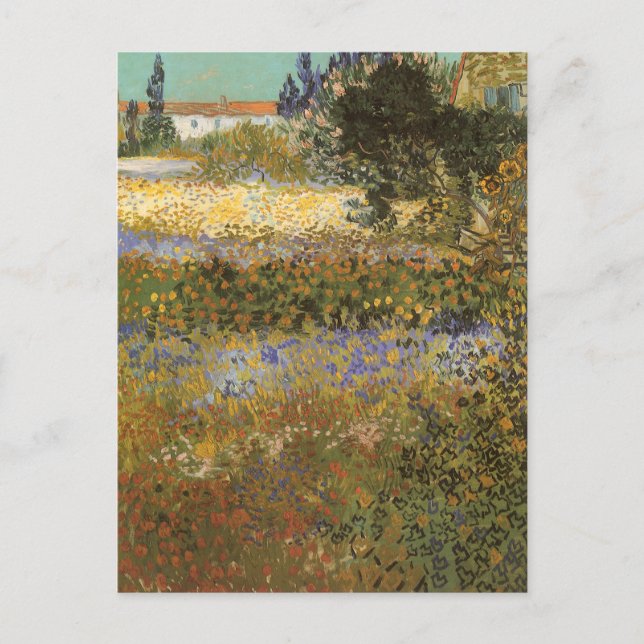 Vincent van Gogh - Flowering Garden Postcard (Front)