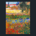 Vincent Van Gogh Flowering Garden Poster<br><div class="desc">Poster featuring Vincent van Gogh’s oil painting Flowering Garden (1853-1890). Flowers of magnificent colours—blue,  red,  yellow,  orange—decorate a dreamy garden. The best gift for lovers of Post-Impressionism and Dutch art collectors!</div>