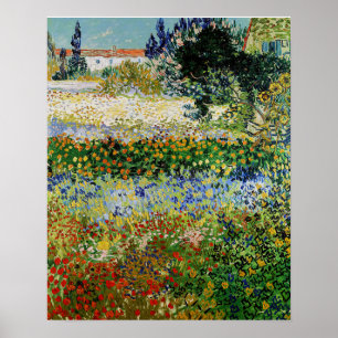 Vincent van Gogh - Flowering Garden Poster