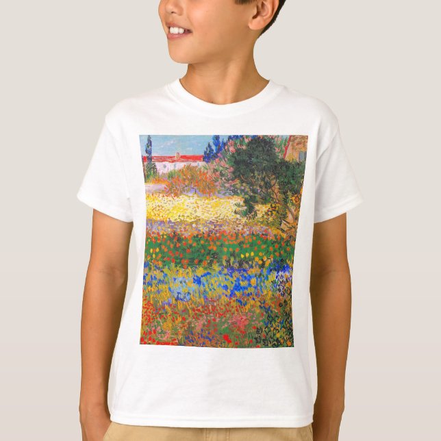 Vincent Van Gogh Flowering Garden T-Shirt (Front)