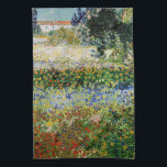 Vincent van Gogh - Flowering Garden Tea Towel<br><div class="desc">Flowering Garden - Vincent van Gogh,  Oil on Canvas,  1888,  Arles</div>