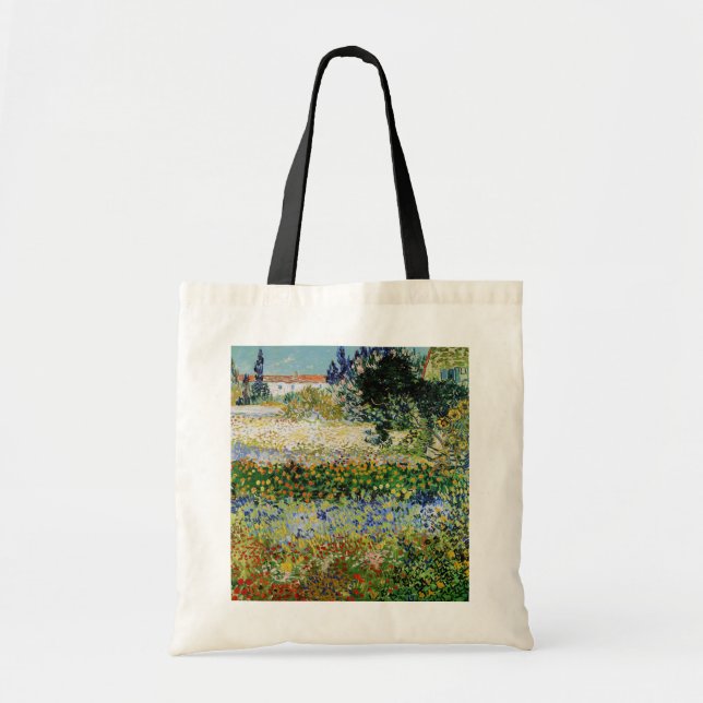 Vincent van Gogh - Flowering Garden Tote Bag (Front)
