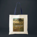 Vincent van Gogh - Flowering Garden Tote Bag<br><div class="desc">Flowering Garden (1888) by Vincent van Gogh is a vintage Post Impressionism fine art floral landscape nature painting. A farm with garden in bloom with flowers in the spring. About the artist: Vincent Willem van Gogh (1853-1890) was a Post Impressionist painter whose work was most notable for its rough beauty,...</div>