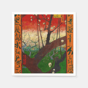 Vincent van Gogh - Flowering Plum Tree Napkin