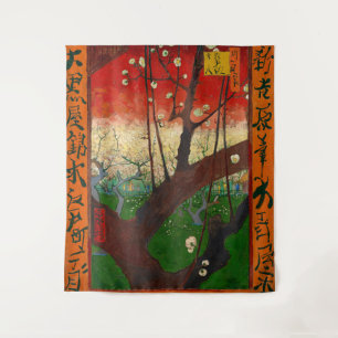 Vincent van Gogh - Flowering Plum Tree Tapestry