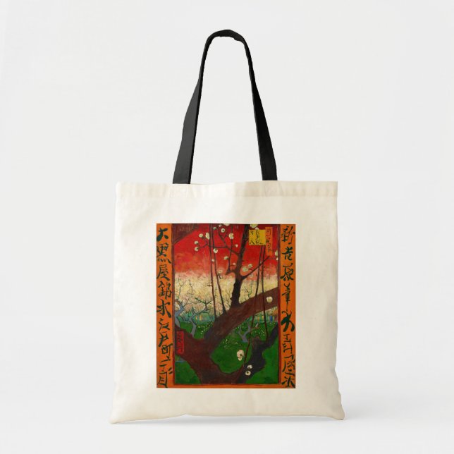 Vincent van Gogh - Flowering Plum Tree Tote Bag (Front)