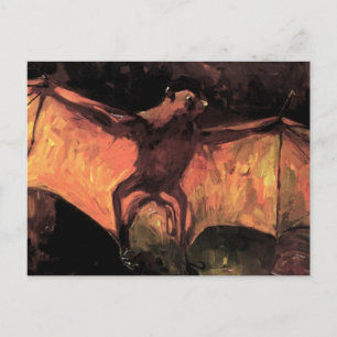 Vincent Van Gogh - Flying Fox - Halloween Fine Art Postcard