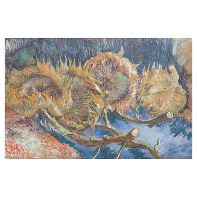Vincent van Gogh - Four Cut Sunflowers Fabric (Yard)
