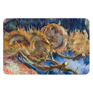 Vincent van Gogh - Four Cut Sunflowers Magnet