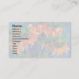 Vincent Van Gogh - Fritillaries In A Copper Vase Business Card