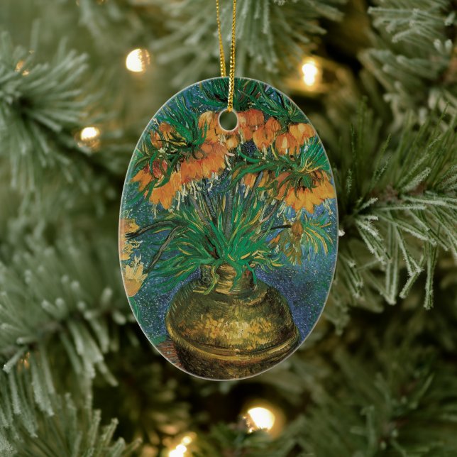 Vincent van Gogh - Fritillaries in a Copper Vase Ceramic Ornament (Tree)