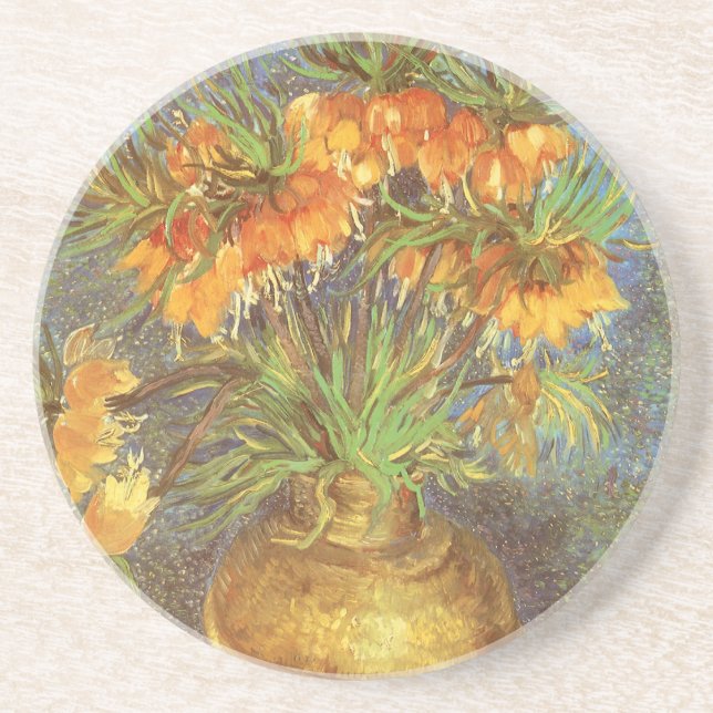 Vincent van Gogh - Fritillaries in a Copper Vase Coaster (Front)