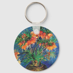 Vincent Van Gogh - Fritillaries In A Copper Vase Key Ring