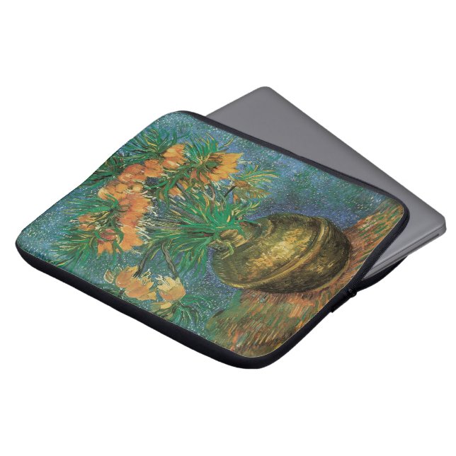 Vincent van Gogh - Fritillaries in a Copper Vase Laptop Sleeve (Front Top)