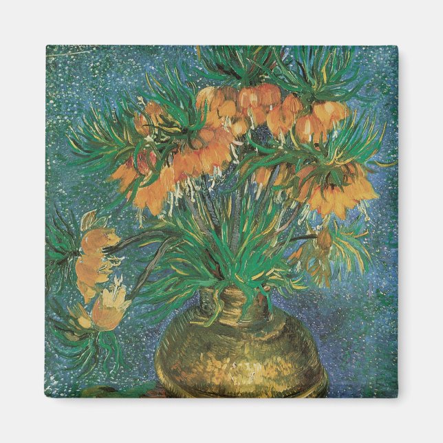 Vincent van Gogh - Fritillaries in a Copper Vase Magnet (Front)