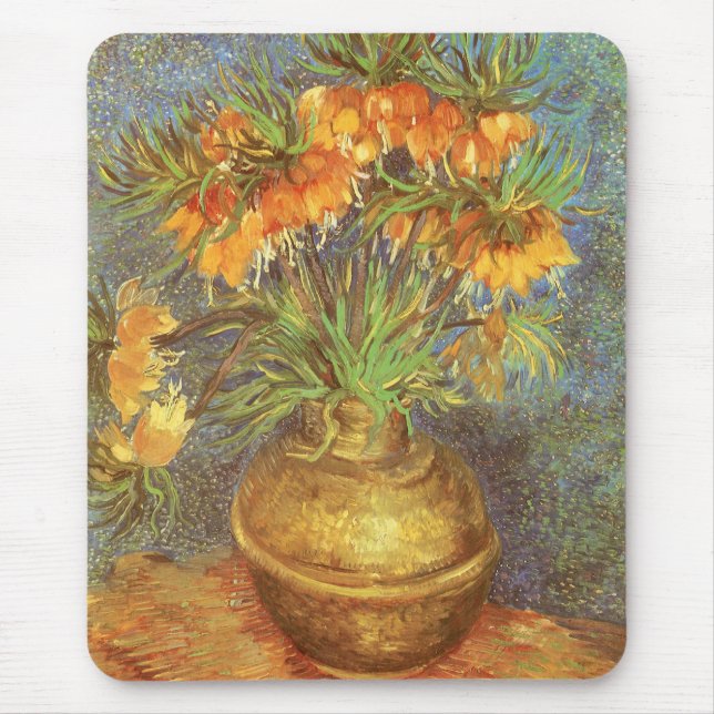 Vincent van Gogh - Fritillaries in a Copper Vase Mouse Pad (Front)