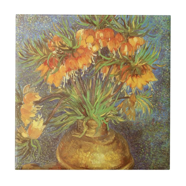 Vincent van Gogh - Fritillaries in a Copper Vase Tile (Front)