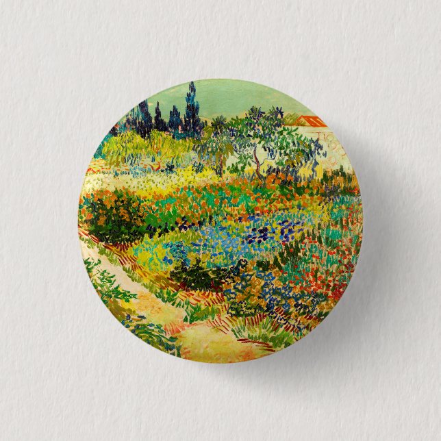 Vincent Van Gogh Garden at Arles 3 Cm Round Badge (Front)