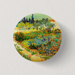 Vincent Van Gogh Garden at Arles 3 Cm Round Badge