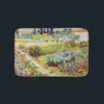 Vincent van Gogh - Garden at Arles Bath Mat<br><div class="desc">Garden at Arles / Flowering Garden with Path / Jardin a Arles - Vincent van Gogh,  1888</div>