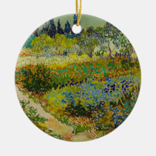 Vincent Van Gogh Garden at Arles Ceramic Ornament
