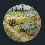 Vincent van Gogh - Garden at Arles Dartboard<br><div class="desc">Garden at Arles / Flowering Garden with Path / Jardin a Arles - Vincent van Gogh,  1888</div>