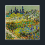 Vincent Van Gogh Garden at Arles Enclosure Card<br><div class="desc">Enclosure Cards featuring Vincent van Gogh’s oil painting Garden at Arles (1888). A beatifically coloured garden of rich blues,  greens,  and reds is depicted in Arles,  France. The perfect gift for lovers of Post-Impressionism and Dutch art collectors!</div>