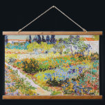 Vincent van Gogh - Garden at Arles Hanging Tapestry<br><div class="desc">Garden at Arles / Flowering Garden with Path / Jardin a Arles - Vincent van Gogh,  1888</div>