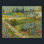 Vincent Van Gogh Garden at Arles Jigsaw Puzzle<br><div class="desc">Puzzle featuring Vincent van Gogh’s oil painting Garden at Arles (1888). A beatifically coloured garden of rich blues,  greens,  and reds is depicted in Arles,  France. The perfect gift for lovers of Post-Impressionism and Dutch art collectors!</div>