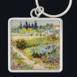 Vincent van Gogh - Garden at Arles Key Ring<br><div class="desc">Garden at Arles / Flowering Garden with Path / Jardin a Arles - Vincent van Gogh,  1888</div>