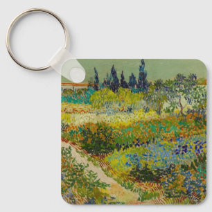 Vincent Van Gogh Garden at Arles Key Ring