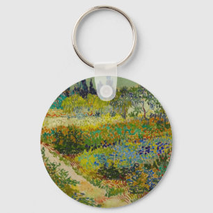 Vincent Van Gogh Garden at Arles Key Ring