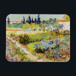 Vincent van Gogh - Garden at Arles Magnet<br><div class="desc">Garden at Arles / Flowering Garden with Path / Jardin a Arles - Vincent van Gogh,  1888</div>