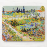 Vincent van Gogh - Garden at Arles Mouse Pad<br><div class="desc">Garden at Arles / Flowering Garden with Path / Jardin a Arles - Vincent van Gogh,  1888</div>