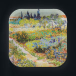 Vincent van Gogh - Garden at Arles Paper Plate<br><div class="desc">Garden at Arles / Flowering Garden with Path / Jardin a Arles - Vincent van Gogh,  1888</div>