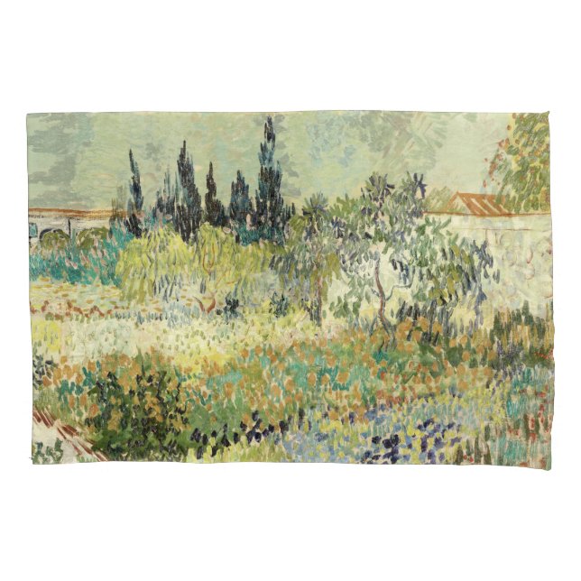 Vincent Van Gogh Garden at Arles Pillowcase (Front)