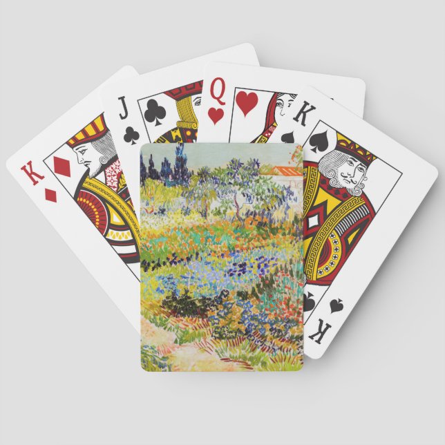 Vincent van Gogh - Garden at Arles Playing Cards (Back)